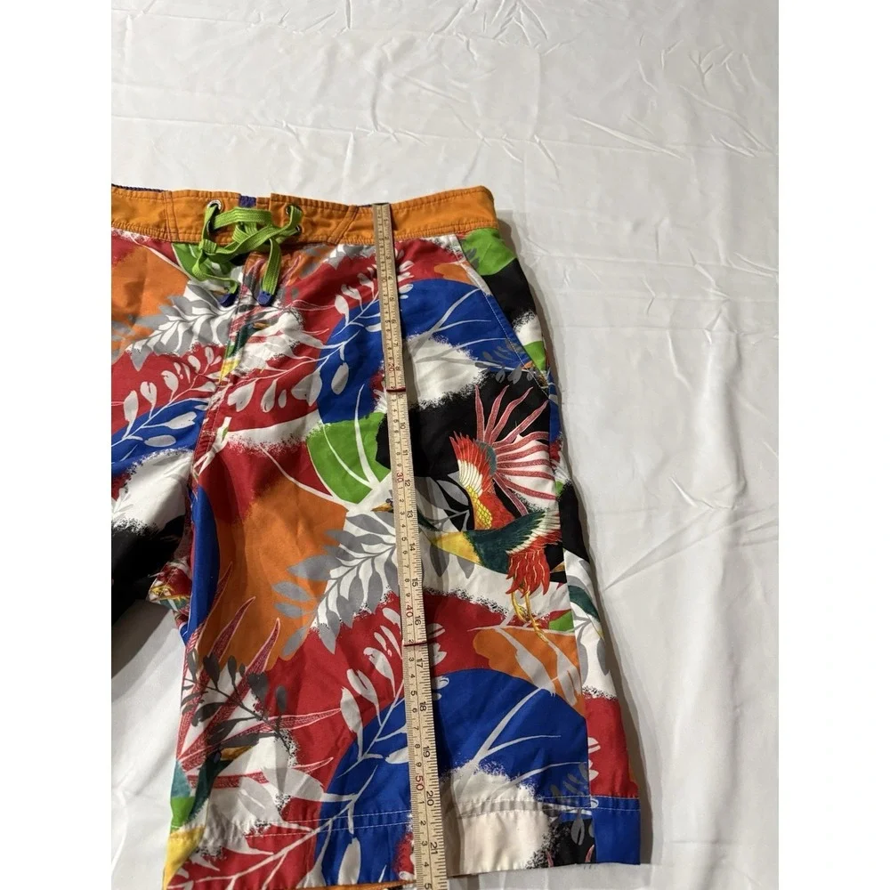 Robert Graham Men Swim/Board Lined Trunks Multi-Colored Flowers Size 36